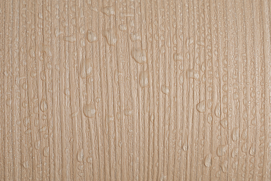 Film decorativ din PVC imprimat cu granulație de lemn deschis la culoare